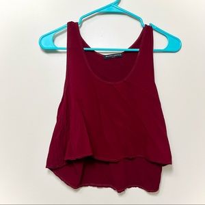 2 for $20 Brandy Melville Red Flowy Tank Top